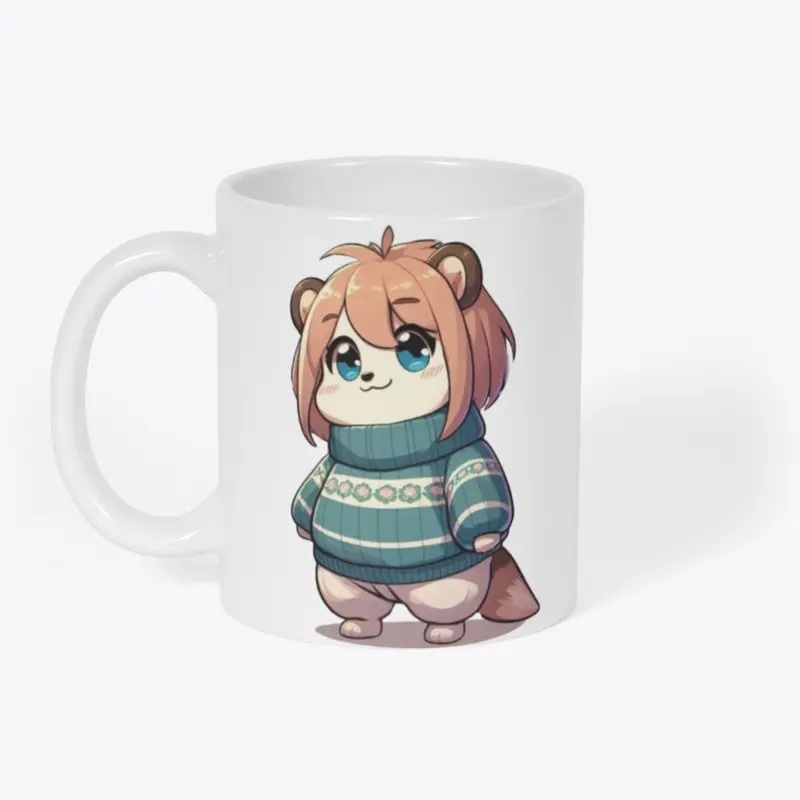 Red chibi panda